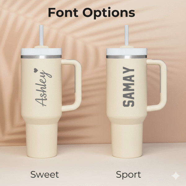 Personalized 1200ML Peach Pink Serenita Tumbler