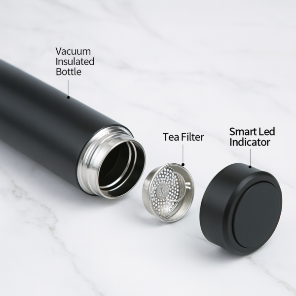 Personalized 500ML Temperature Display Double Wall Bottle