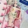Premium Stanley LoveshackFancy Tumbler Rose Floral Pink Peach