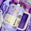 Premium Stanley LoveshackFancy Tumbler Rose Floral Lavender